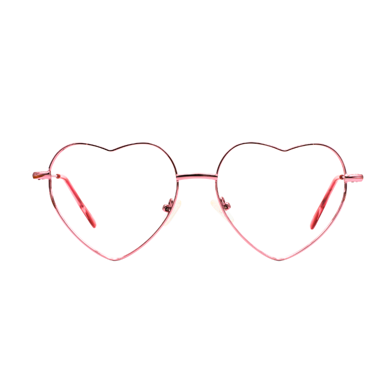 lentes en forma de corazón