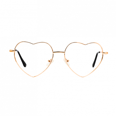 lentes en forma de corazón