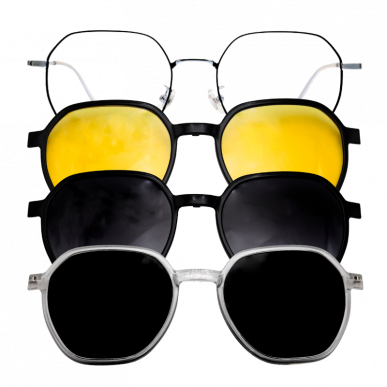 Lentes de titanio con clips
