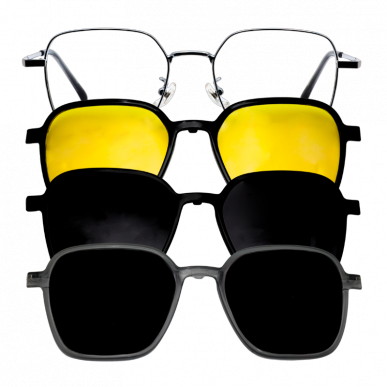 Lentes con Clip para visión nocturna y protección UV
