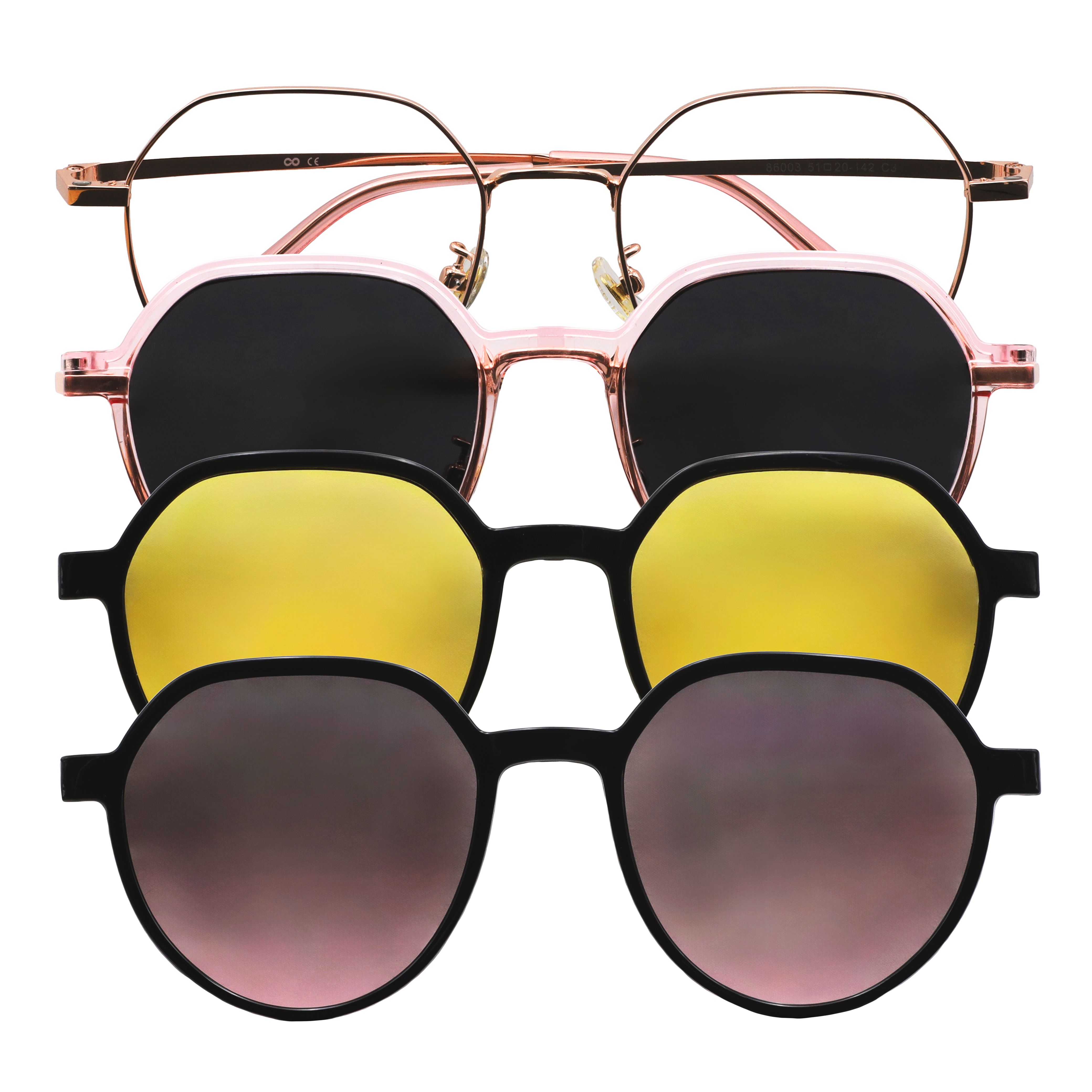 Cuarzo Rosa - Ecolentes - Lentes inspirados en la belleza de la piedra preciosa, estos lentes combinan un suave tono rosa con un diseño elegante.